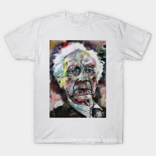 BERTRAND RUSSELL - watercolor portrait .3 T-Shirt